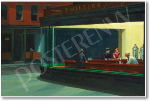 Nighthawks 1942 by Edward Hopper