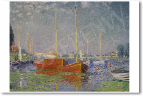 Red Boats at Argenteuil (1875) - Claude Monet