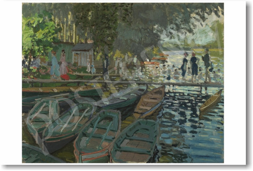 Bathers at La Grenouillere 1869 - Claude Monet