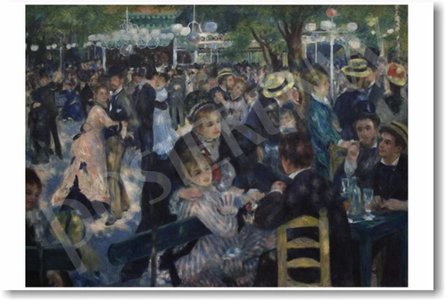 Dance at Le Moulin de la Galette 1876 - Pierre Auguste Renoir