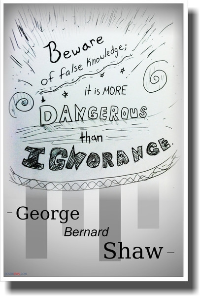 Beware Of False Knowledge - NEW Classroom Motivational Poster