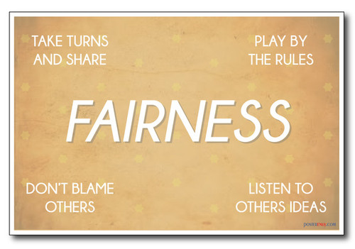 Fairness - NEW Classroom Motivational Poster