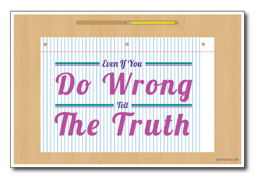 Tell the Truth - NEW Classroom Motivational Poster