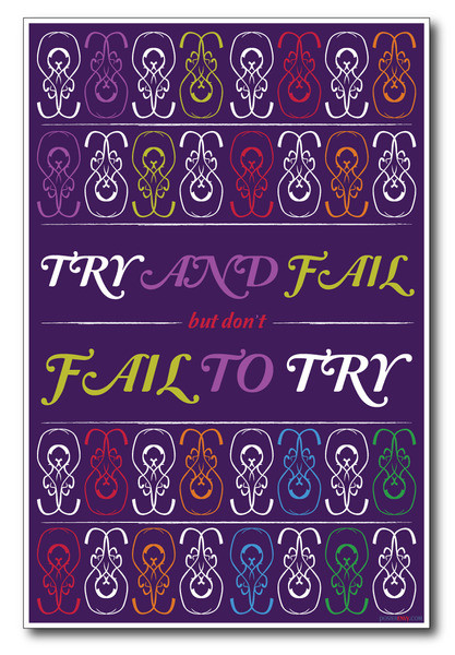 Fail To Try - NEW Classroom Motivational Poster