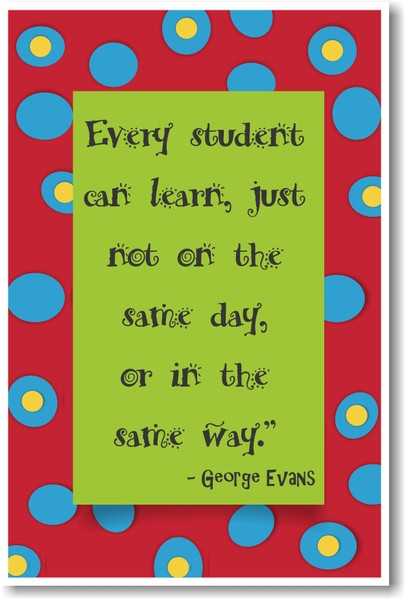 Every Student Can Learn - NEW Classroom Motivational Poster