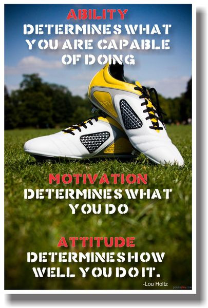 Ability Motivation and Attitude - New Classroom Motivational Poster