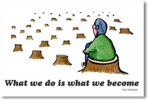 What We Do Is What We Become - NEW Classroom Motivational POSTER