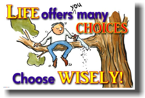 Life Offers You Many Choices, Choose Wisely