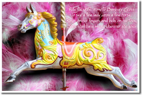 Ride The White Pony to Banbury Cross - Pink Feathers