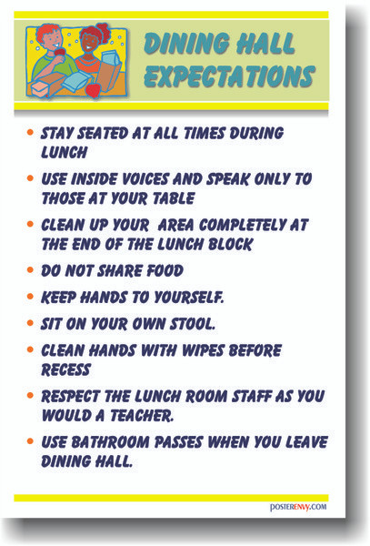 Dining Hall Expectations 3