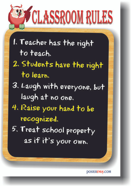 Classroom Rules - Customize Me for FREE!