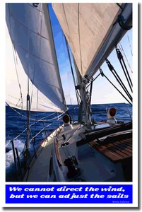 We cannot direct the wind but we can adjust the sails - Bertha Calloway