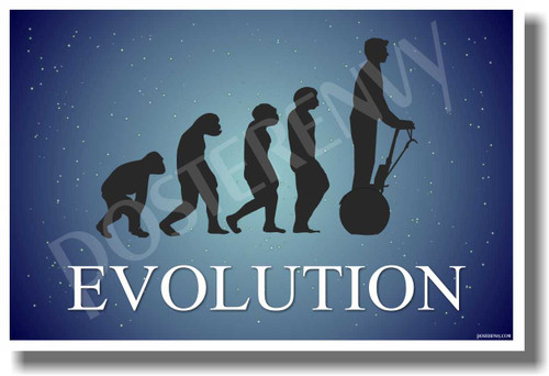 Segway Evolution - Blue - Poster Print Gift