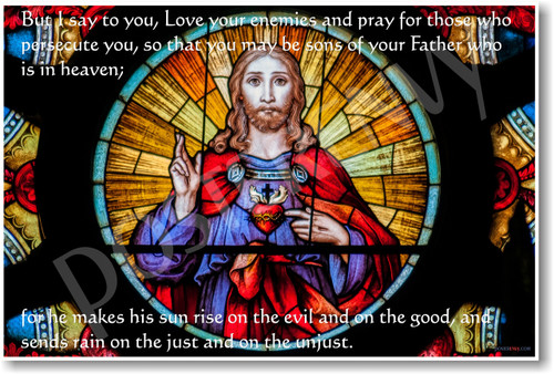 Love Your Enemies - Religion Poster Print Gift