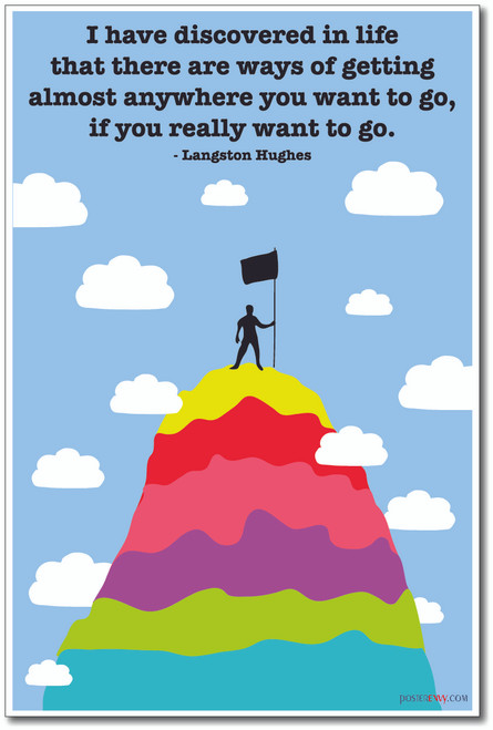 I Have Discovered in Life - Langston Hughes - NEW Classroom Motivational Poster (fp333)