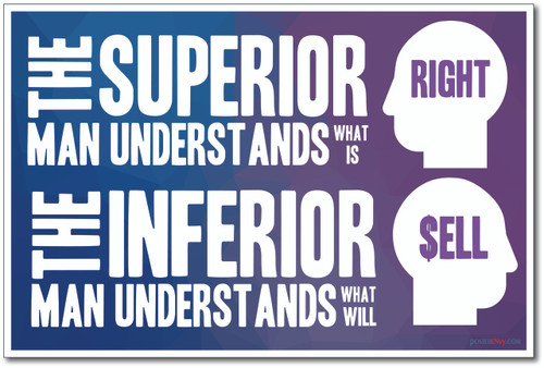 The Superior Man - NEW Classroom Motivational Quote Poster (cm1026)