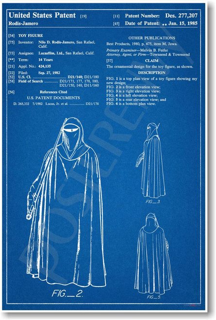 Star Wars - Emporer's Guard Patent - NEW Famous Invention Patent Poster (fa143) PosterEnvy