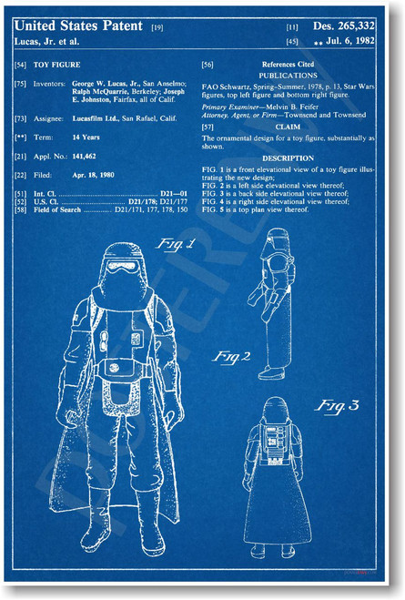 Star Wars - Hoth Storm Trooper Patent - NEW Famous Invention Patent Poster (fa146) PosterEnvy