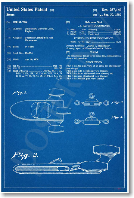Star Wars - Sand Speeder Patent - NEW Famous Invention Patent Poster (fa156) PosterEnvy