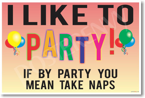 I Like To Party... - NEW Humor Poster (hu317) PosterEnvy