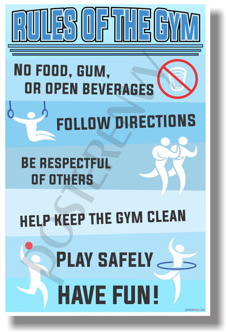Rules Of The Gym - NEW Classroom Motivational PosterEnvy Poster