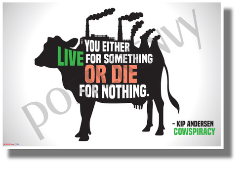 You Either Live for Something or Die for Nothing - NEW Health and Nutrition Motivational Poster
