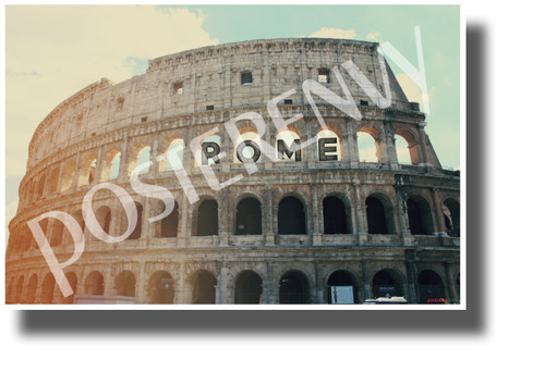 Rome, Italy - The Colosseum - NEW World Travel Art Poster (tr602)