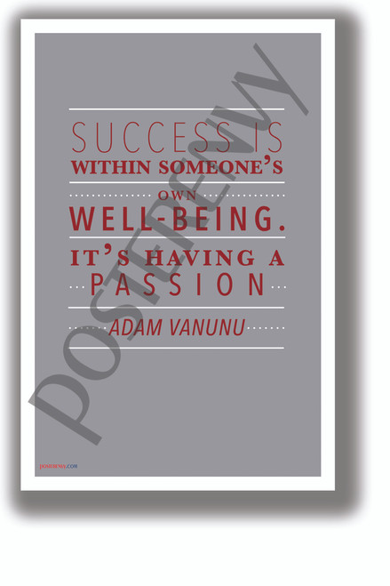 Having a Passion - Adam Vanunu - NEW Motivational Classroom POSTER (cm1327)
