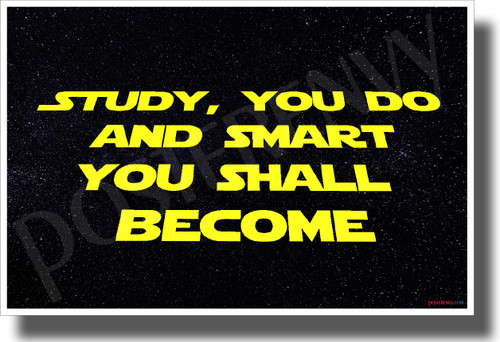 Study you do and smart you shall become - NEW Motivational Classroom POSTER