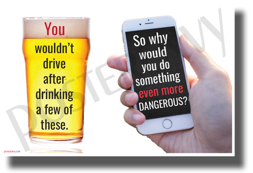 Why Would You Do Something Even More Dangerous - NEW Health and Driving Safety POSTER