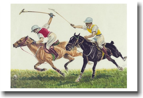Pair of Polo Players - Vintage Print