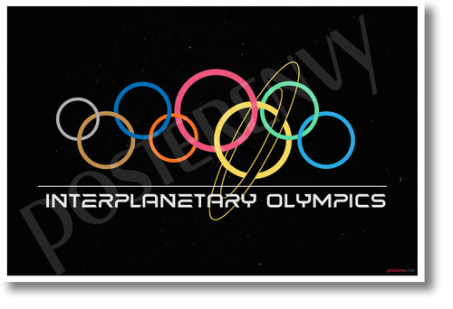 Interplanetary Olympics - NEW Humor Novelty POSTER