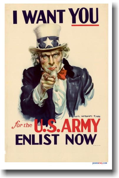 I Want You! for the U.S. Army - Enlist Now