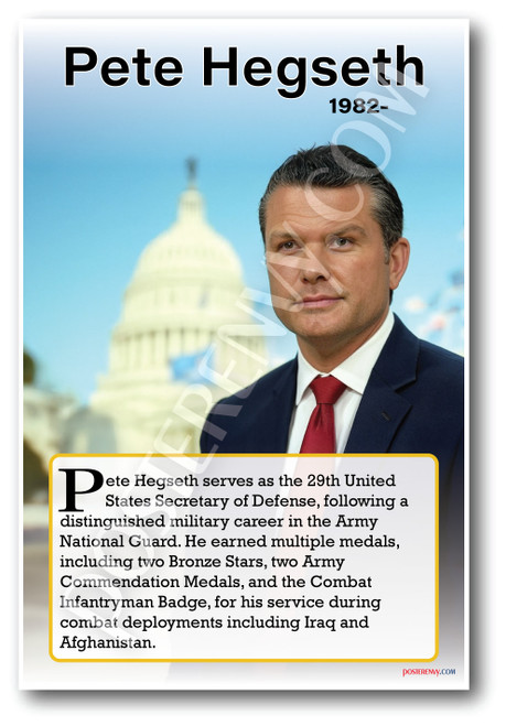 Pete Hegseth - TV Host - Biography Poster 18 x 12 inch