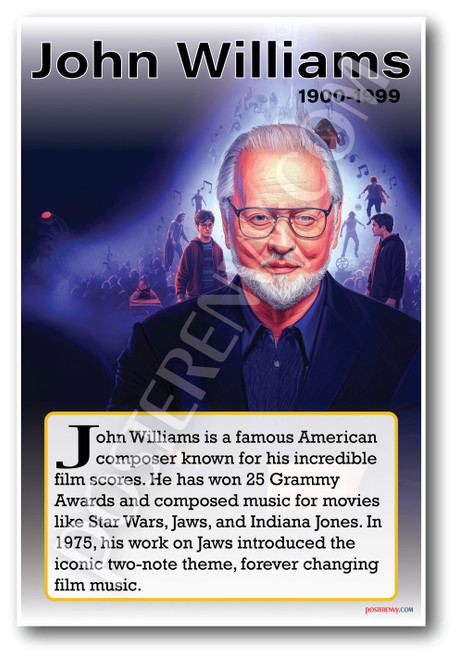 John Williams - Film Composer - Biography Poster 18 x 12 inch