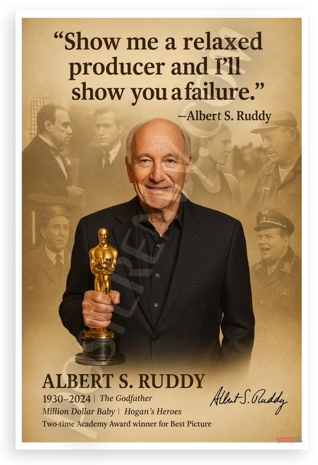 Albert S. Ruddy 'Relaxed Producer Failure' Quote 12"x18" US Made Poster