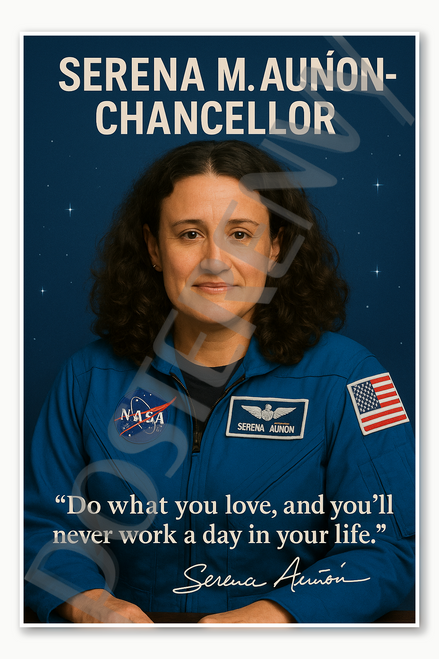 Serena M. Auñón-Chancellor Famous Hispanic Latina NASA American Space Astronaut quote do what you love Poster - 18 inch x 12 inch