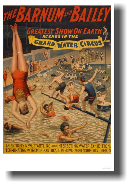 Barnum & Bailey - Greatest Show on Earth - NEW Vintage Circus Poster (vi025)