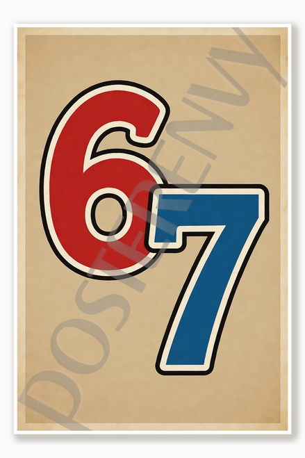 6 7 Grok 7 Poster - 18 inch x 12 inch