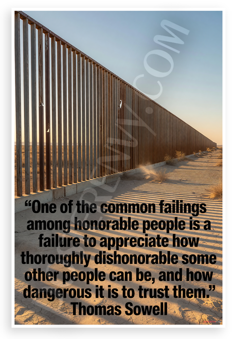Thomas Sowell 'Common Failings Among Honorable People' Inspirational 12x18 US Made Poster