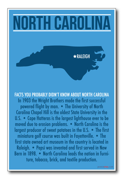 North Carolina - NEW U.S Travel Poster