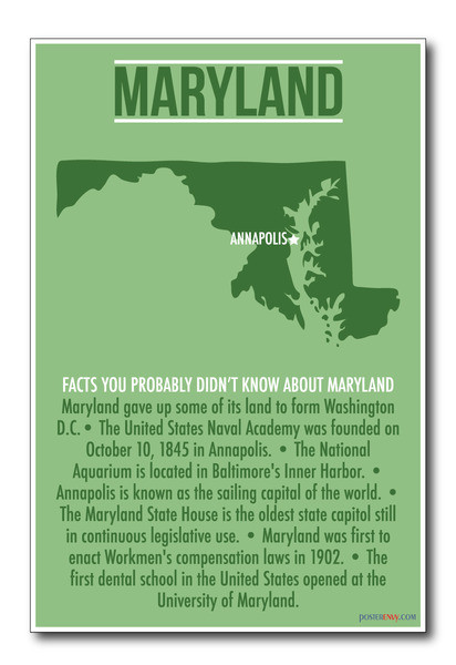 Maryland - NEW U.S Travel Poster