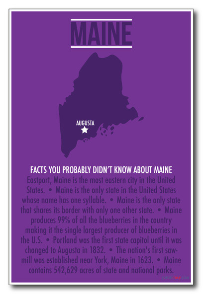 Maine - NEW U.S Travel Poster