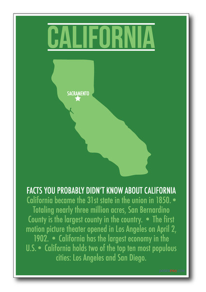 California - NEW U.S Travel Poster