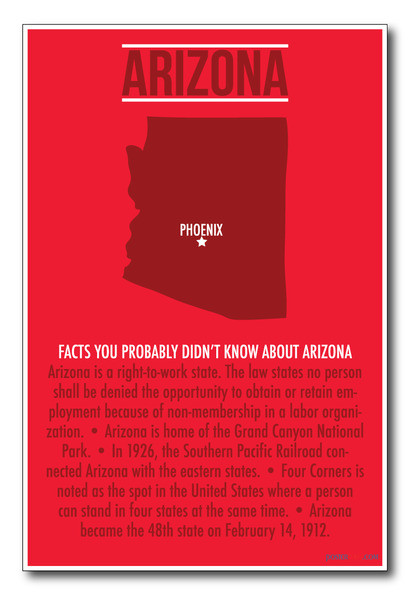 Arizona - NEW U.S Travel Poster