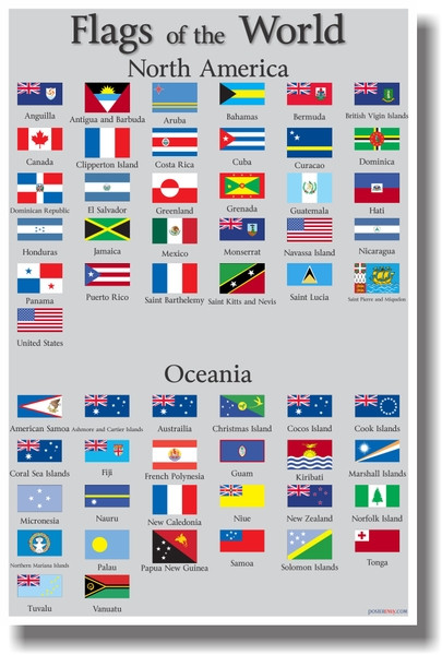 Flags of the World 3 - NEW World Travel Poster