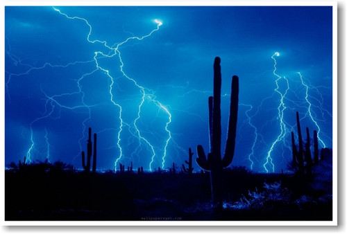 Lightning Storm in the Desert