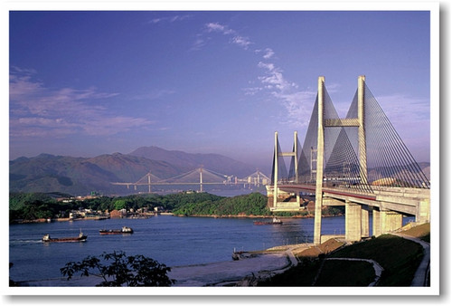 Cable Bridges Hong Kong China