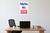 Polling Place Vote Here American Flag Patriotic 12x18 US Made Poster