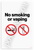 No Smoking or Vaping Safety Sign 12x18 US Made Poster